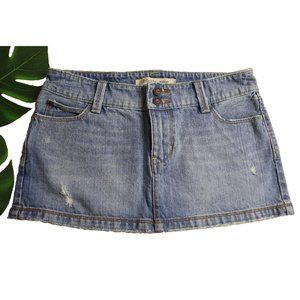 Hollister Distressed Denim Mini Skirt Size 3